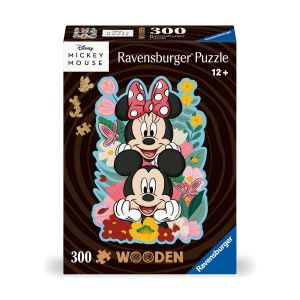 15.35 € pour le Puzzle En Bois Mickey Et Minnie 300 Pieces Ravensburger, en promo chez BCD Jeux