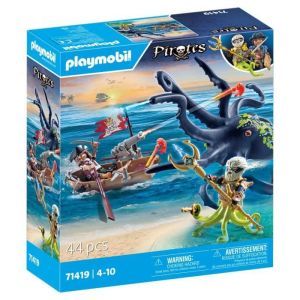 29.48 € pour le PLAYMOBIL 71419 Pirate avec pieuvre géante Les Pirates, en promo chez CDiscount