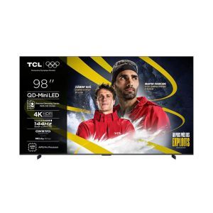 1701 € pour le TV 218 cm UHD 4K Mini Led TCL 98C61K, en promo chez Conforama