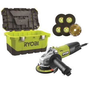 Bon plan chez CDiscount sur Meuleuse d'angle RYOBI RAG800-125TA6 : 69.98 €