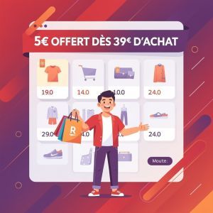 Rakuten vous gâte : 5€ de réduction sur vos achats dès 39€