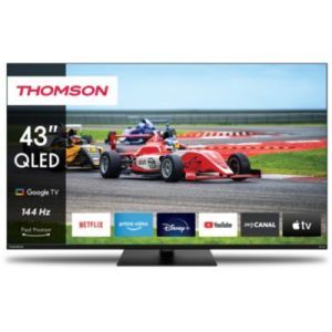 TV QLED THOMSON 43QG7C14 Google TV 144Hz est en promo à seulement 399.99 € chez Villatech