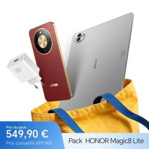 Pack Honor Magic 8 Lite + Tablette Pad 10 : une offre rentable pour la rentrée