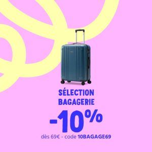 10% sur la bagagerie CDiscount dès 69€