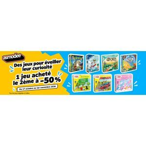BCD Jeux : -50% sur le 2ème jeu Asmodee Kids