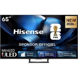 TV Hisense 65U7SE à 679.99€ avec 100€ remboursés